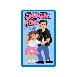 He & Me Sock Hop fun patch