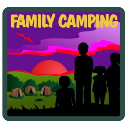 Family Camping fun patch