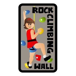 Rock Climbing Wall fun patch
