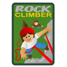Rock Climber fun patch